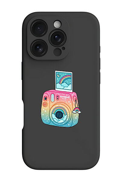 Theodor جراب حماية سيليكون سائل مقاوم للصدمات لهاتف iPhone 16 Pro أسود - بولا...