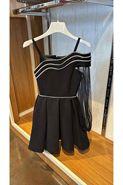 moona kids 10-15 Yaş Kız Çocuk Kol Detaylı Abiye