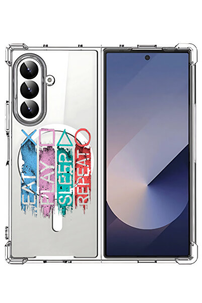 Theodor غلاف لهاتف Samsung Galaxy Z Fold 7 متوافق مع MagSafe، غطاء هاتف مقاوم...