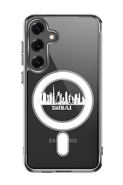 Theodor غلاف لهاتف Samsung Galaxy S25 Plus متوافق مع MagSafe، غطاء أفق دبي