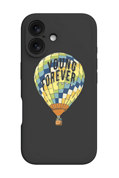 Theodor غطاء حماية أسود من السيليكون السائل المقاوم للصدمات لهاتف iPhone 16 -...