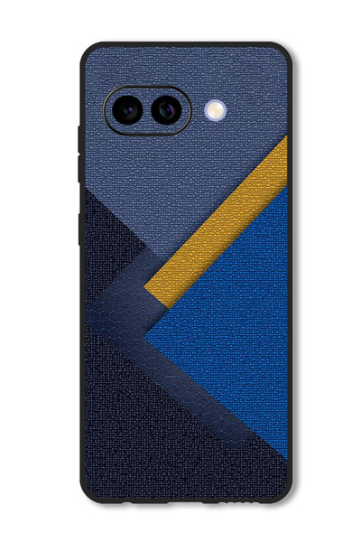 Theodor جراب متوافق مع Google Pixel 9A غطاء حماية مقاوم للصدمات مثلثات جلدية بنمط ظلال