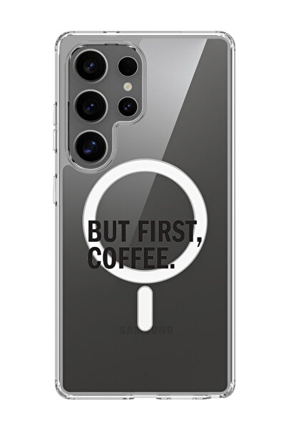 Theodor غلاف لهاتف Samsung Galaxy S25 Ultra متوافق مع MagSafe، غطاء Coffee First