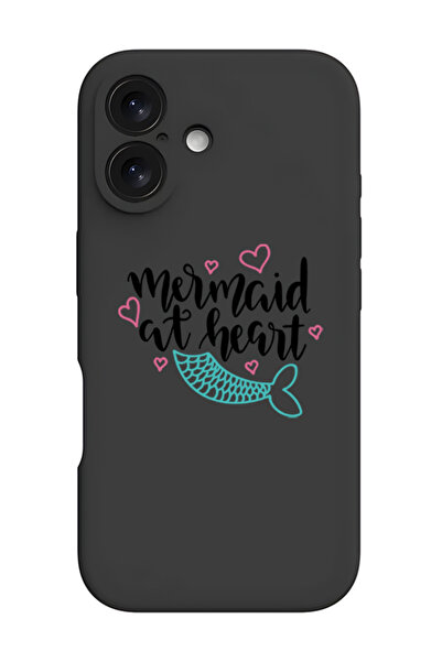 Theodor جراب حماية أسود من السيليكون السائل المقاوم للصدمات لهاتف iPhone 16 -...