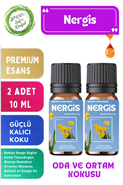 LeafFlora AromaHome Nergis - Esansiyel Uçucu Yağ - Aromatik Oda ve Ortam Koku...