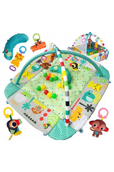 REBELS Interactive 5-in-1 Educational Play Mat for Babies - Large - Jungle
