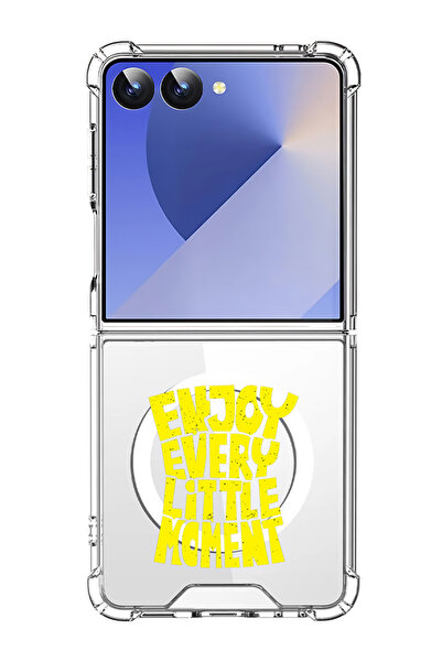 Theodor غلاف لهاتف Samsung Galaxy Z Flip 7 متوافق مع MagSafe، غطاء هاتف مقاوم...