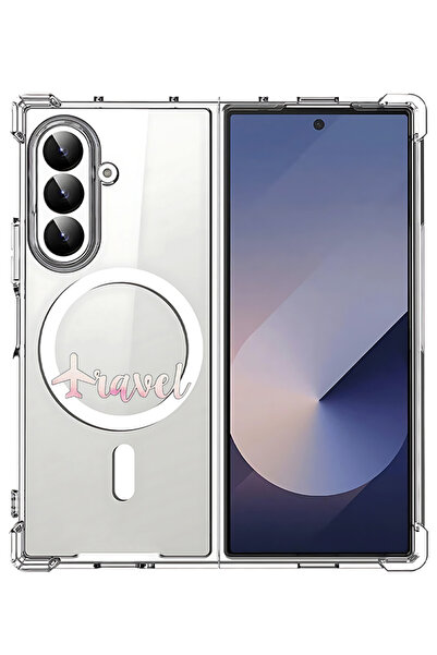 Theodor غلاف لهاتف Samsung Galaxy Z Fold 7 متوافق مع MagSafe، غطاء هاتف مقاوم للصدمات للسفر