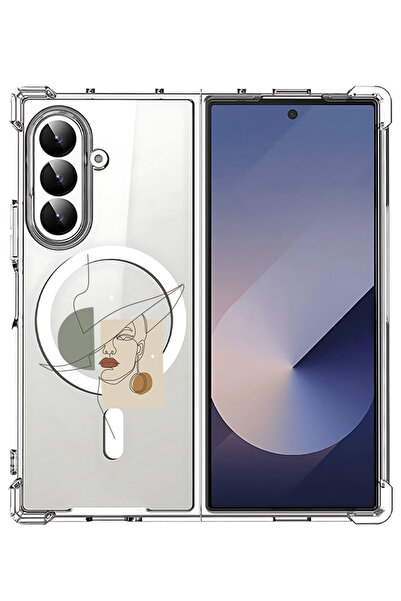 Theodor غلاف لهاتف Samsung Galaxy Z Fold 7 متوافق مع MagSafe، غطاء هاتف مقاوم...