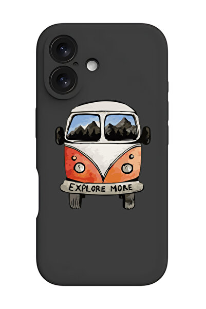 Theodor جراب حماية من السيليكون السائل المقاوم للصدمات لهاتف iPhone 16 باللون...