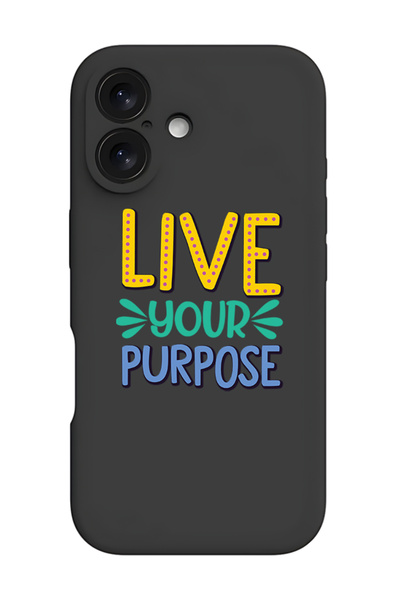 Theodor غطاء حماية مقاوم للصدمات من السيليكون السائل لجهاز iPhone 16 باللون ا...