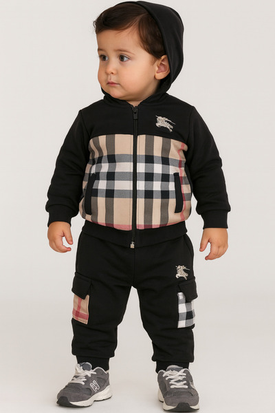 SULİFESTORE Digital Printed Hoodie Tracksuit Set
