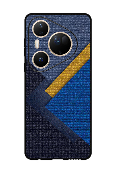 Theodor متوافق مع غطاء الحماية الفائقة المقاوم للصدمات لهاتف هواوي بيورا 80، مثلثات من الجلد