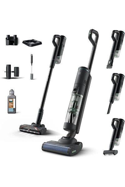 Philips En Güçlü 7000 Serisi AquaTrio Kablosuz Dikey Süpürge, Islak+Kuru Otom...