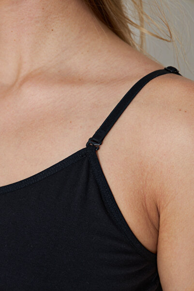 RTBUTİK Adjustable Thin Strap Cotton Dress Lining, Petticoat, Dress Lining, Underskirt, Over-The-Knee Lining