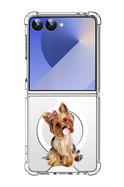 Theodor غلاف لهاتف Samsung Galaxy Z Flip 7 متوافق مع MagSafe، غطاء هاتف مقاوم...