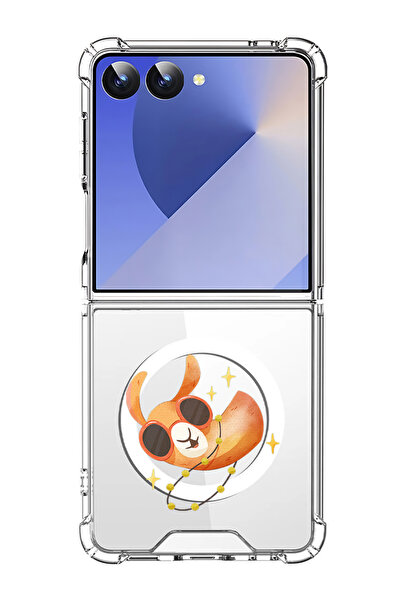 Theodor غلاف لهاتف Samsung Galaxy Z Flip 7 متوافق مع MagSafe، غطاء مقاوم للصد...