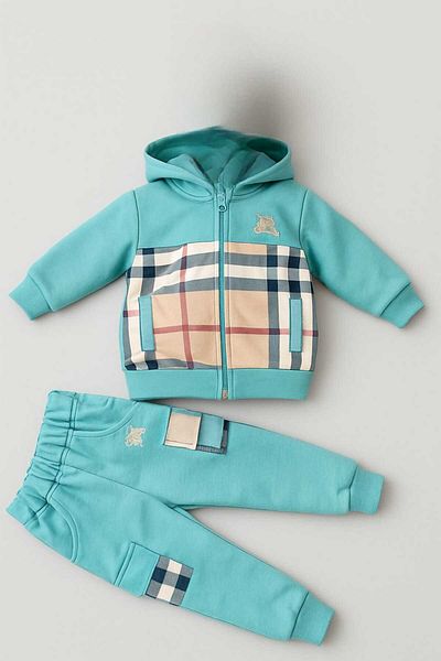 SULİFESTORE Digital Printed Hoodie Tracksuit Set