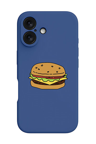 Theodor غطاء حماية سيليكون سائل مقاوم للصدمات لجهاز iPhone 16 Plus باللون الأ...