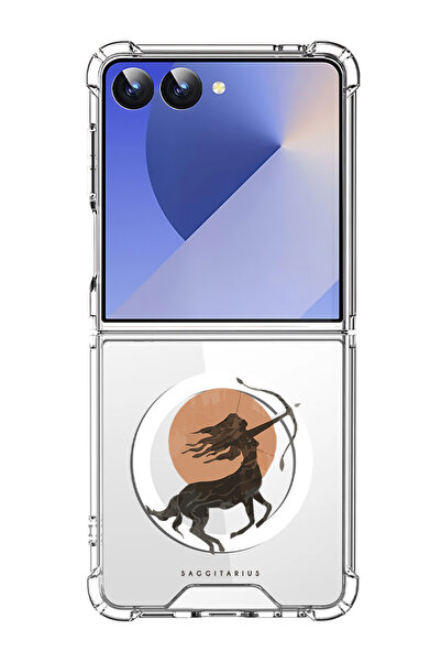 Theodor غلاف لهاتف Samsung Galaxy Z Flip 7 متوافق مع MagSafe، غطاء هاتف مقاوم...