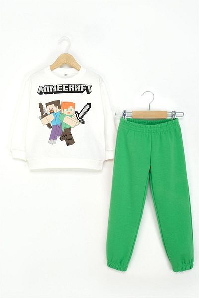 DMB BOYS & GIRLS Dmb Boy's Tracksuit Set Green m 9853