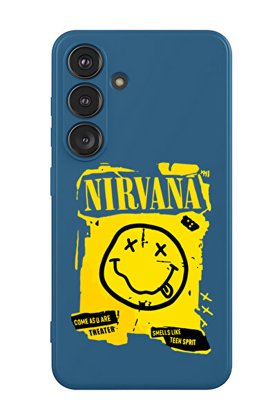 Theodor غطاء حماية سائل من السيليكون المقاوم للصدمات لهاتف سامسونج جالاكسي S25 (أزرق) - نيرفانا