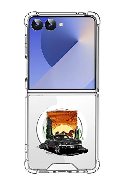 Theodor Case for Samsung Galaxy Z Flip 7 Compatible with MagSafe, Shockproof ...