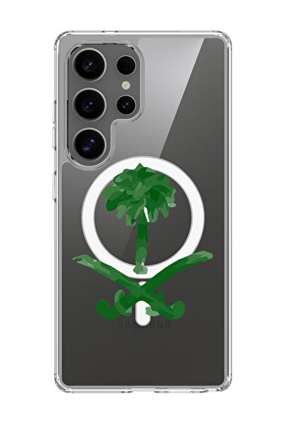 Theodor غلاف لهاتف سامسونج جالكسي S25 ألترا متوافق مع ماج سيف، غطاء بشعار الم...