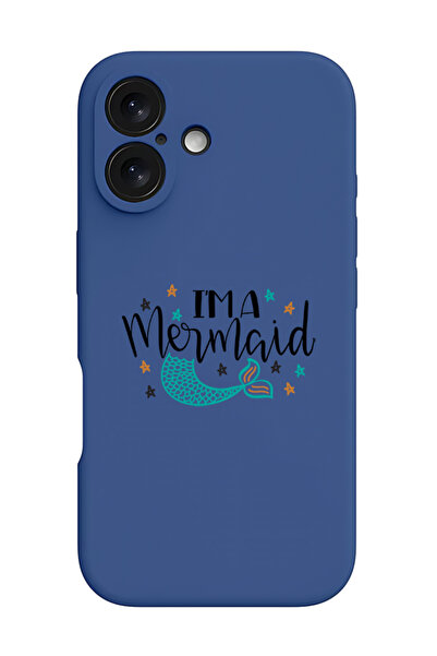 Theodor غطاء حماية سيليكون سائل مقاوم للصدمات لهاتف iPhone 16 أزرق - أنا حوري...