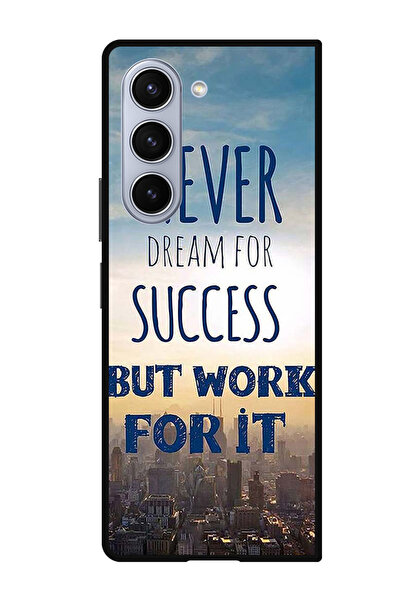 Theodor غطاء حماية مقاوم للصدمات لهاتف سامسونج زد فولد 5 لا يحلم بالنجاح أبدًا