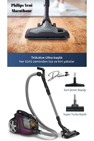 Philips Drmz Tecchx Vaccumix Drmz En Güçlü Marathone Ultimate 899 W Turbo Baş...