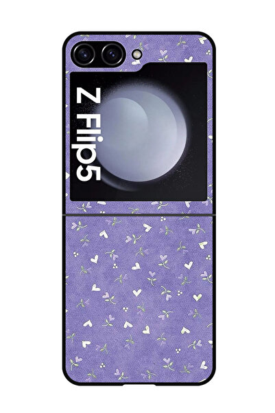 Theodor جراب واقٍ مضاد للخدش والصدمات لهاتف Samsung Galaxy Z Flip 5 قلوب أرجو...