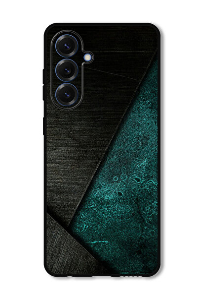 Theodor جراب واقٍ مضاد للخدش والصدمات لهاتف سامسونج جالاكسي S25، أسود بنقشة خ...