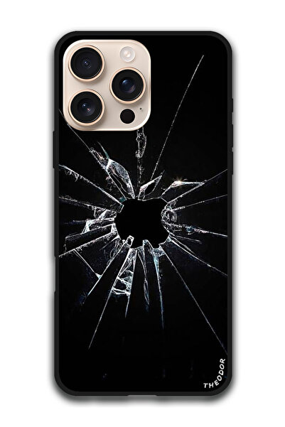 Theodor Protective Case For i16 Pro Max (6.9)-inch Cracked Glass Apple Logo