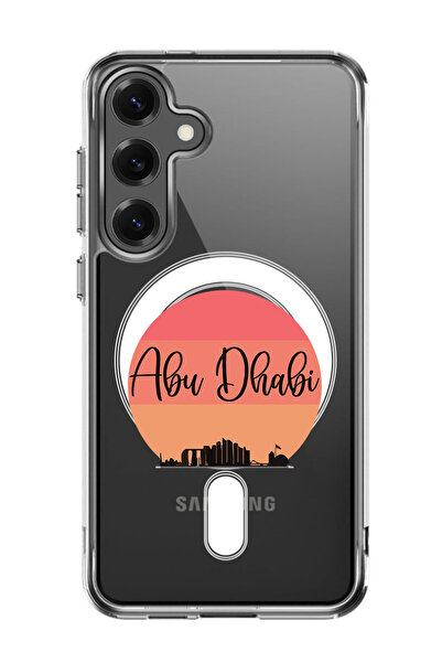 Theodor غلاف لهاتف سامسونج جالاكسي إس 25 بلس متوافق مع ماج سيف، غطاء أبو ظبي صن