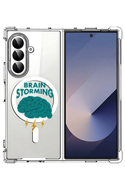 Theodor غلاف لهاتف Samsung Galaxy Z Fold 7 متوافق مع MagSafe، غطاء هاتف مقاوم...