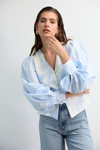 MODA Balon Kol Detaylı Gömlek