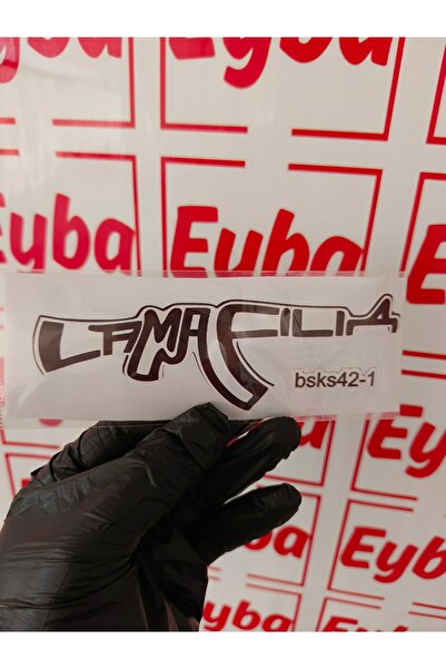 EYBA ملصق مطبوع ملون بحجم صغير مقاس 15 × 5 سم من My Family Rabbit، للدراجات، ...