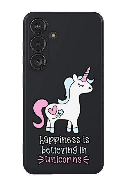 Theodor غطاء حماية سيليكون سائل لهاتف سامسونج جالاكسي S25 بلس (أسود) - السعاد...