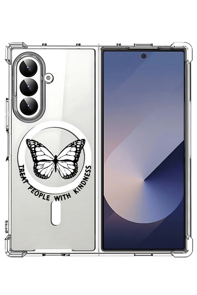 Theodor غلاف لهاتف Samsung Galaxy Z Fold 7 متوافق مع MagSafe، غطاء هاتف مقاوم...