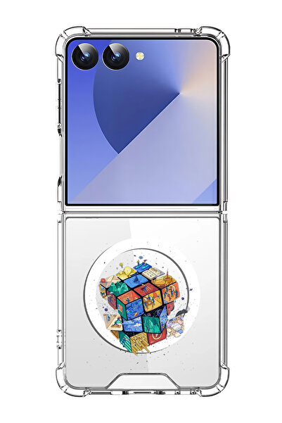Theodor غلاف لهاتف Samsung Galaxy Z Flip 7 متوافق مع MagSafe، غطاء هاتف مقاوم...