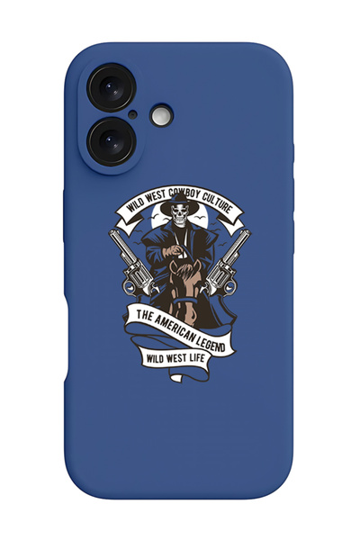 Theodor غطاء حماية سيليكون سائل مقاوم للصدمات لجهاز iPhone 16 Plus باللون الأ...