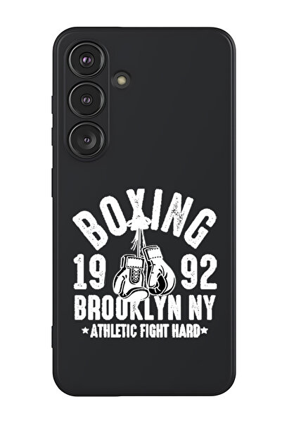 Theodor جراب حماية من السيليكون السائل المقاوم للصدمات لهاتف سامسونج جالاكسي S25 بلس (أسود) - بوكسينج بروكلين