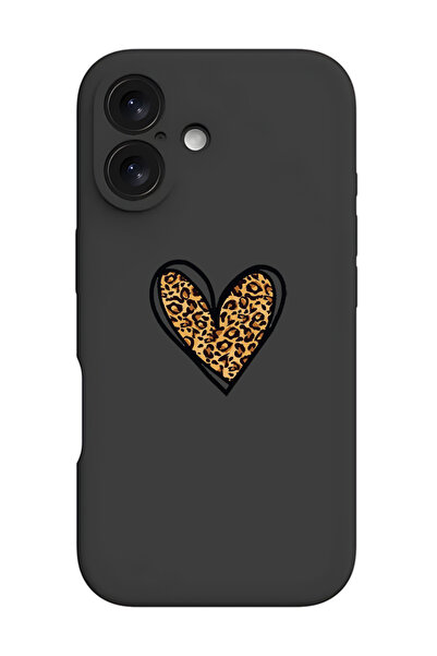 Theodor iPhone 16 Plus Black Protective Liquid Silicone Shockproof Case - leo...