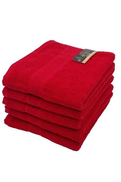 rotop Set 5 bucati Face Towels , Greek Model, 50 x 90 cm, 100% Cotton Pakistan, White