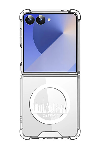 Theodor غلاف لهاتف Samsung Galaxy Z Flip 7 متوافق مع MagSafe، غطاء هاتف مقاوم...