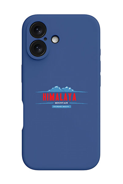 Theodor غطاء حماية سيليكون سائل مقاوم للصدمات لجهاز iPhone 16 أزرق - مناسب لل...