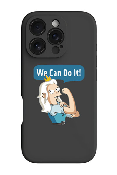 Theodor جراب حماية سيليكون سائل مقاوم للصدمات لهاتف iPhone 16 Pro باللون الأس...