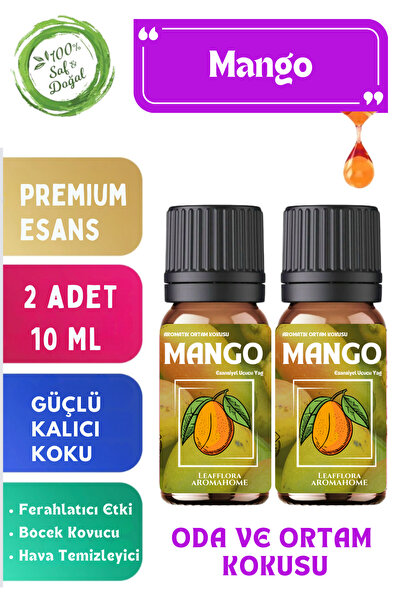 LeafFlora AromaHome Mango- Esansiyel Uçucu Yağ - Aromatik Oda ve Ortam Kokusu...