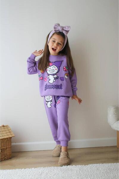 JELİBOOM KİDS Kuromi Patterned Girl's Set